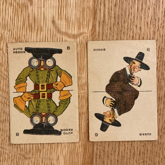 Vintage | set of 2 Old Maid Cards from Milton Bradley - Picture 1 of 8